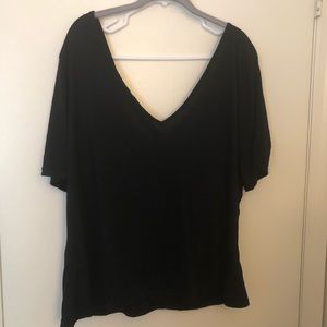 Tie back short sleeve top
